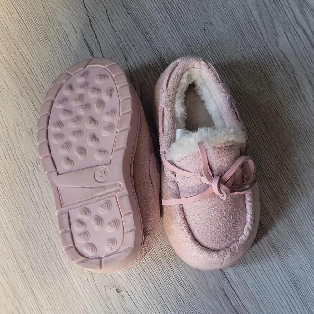 Pink Kids Moccasins